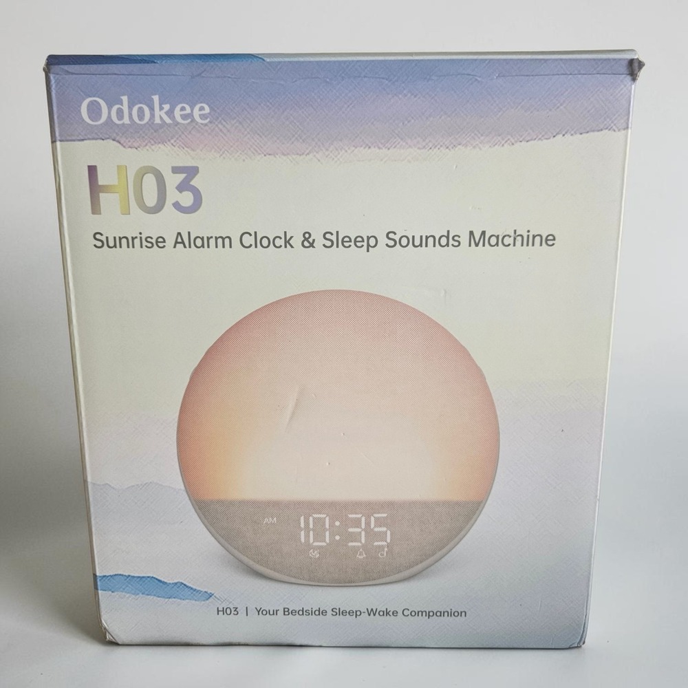 Odokee Sunrise Alarm Clock and Sleep Sounds Machine H03 Putty - NEW